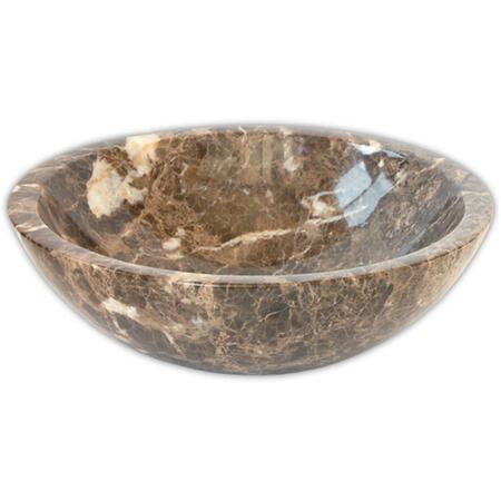 EDEN BATH Dark Emperador Vessel Sink Bowl EB_S002DE-P